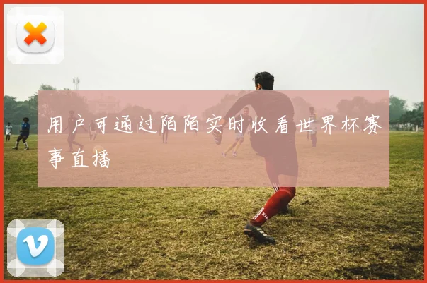 用户可通过陌陌实时收看世界杯赛事直播
